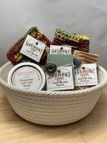 Heart Shaped Goat Soap Gift Basket | Fresh Amish Goat Soap Gift Set