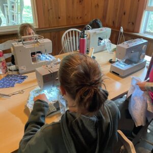 sewing lessons, harmony farms sewing school summer camp, summer program